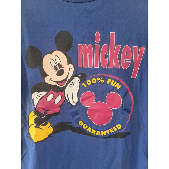 VTG 90s Mickey Unlimited Mickey Mouse Disney Cartoon T Shirt Large VintageVTG 90 - Picture 2 of 9